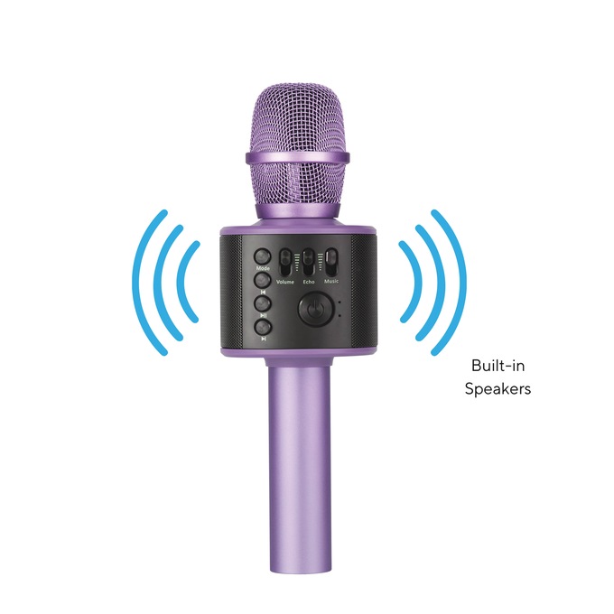 Wireless Karaoke Microphone, Purple, large