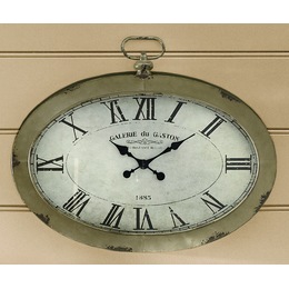 Oval Wall Clock, , large