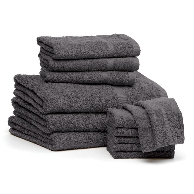 Serene Cotton Terry Bath Towel Set, 12 Pieces, , large