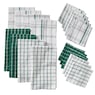 Color Connection 20-Piece Kitchen Towel Set in Absorbent Cotton, Evergreen, large