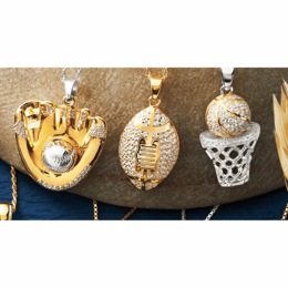 Sports Crystal Pendant, , large