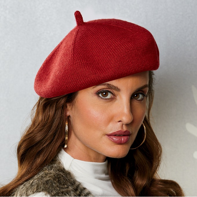 Erin Woolblend Beret, , large