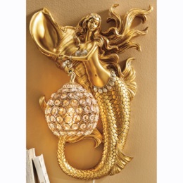 Figural Mermaid Sconce, , large