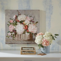 Rustic Floral Arrangement Canvas, , large