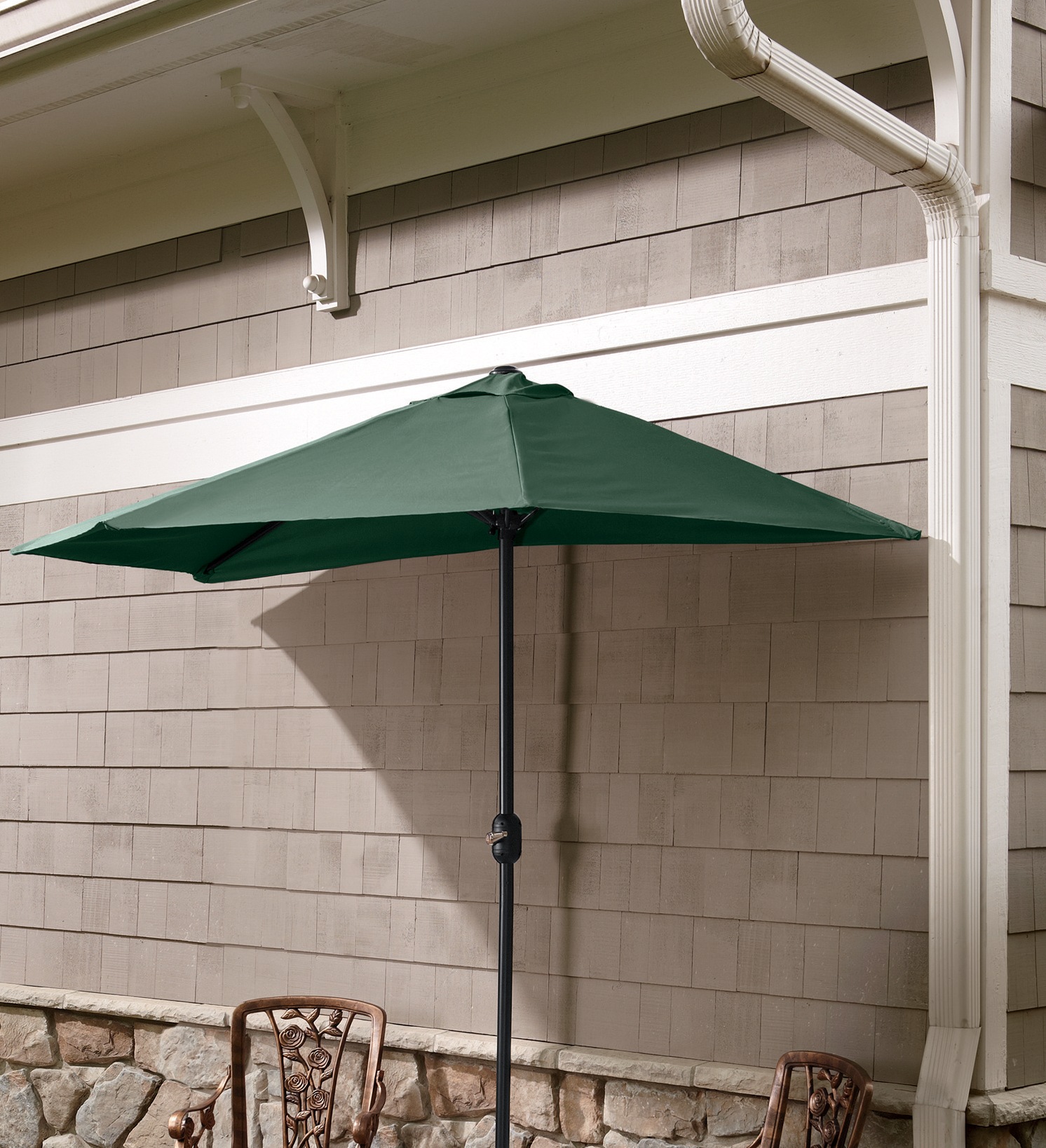 half round umbrella