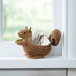 Squirrel Figural Basket, , large