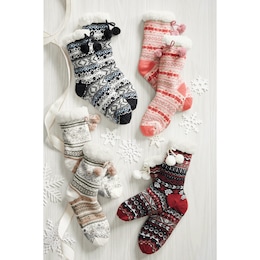 MUK LUKS Cozy Cabin Socks, , large