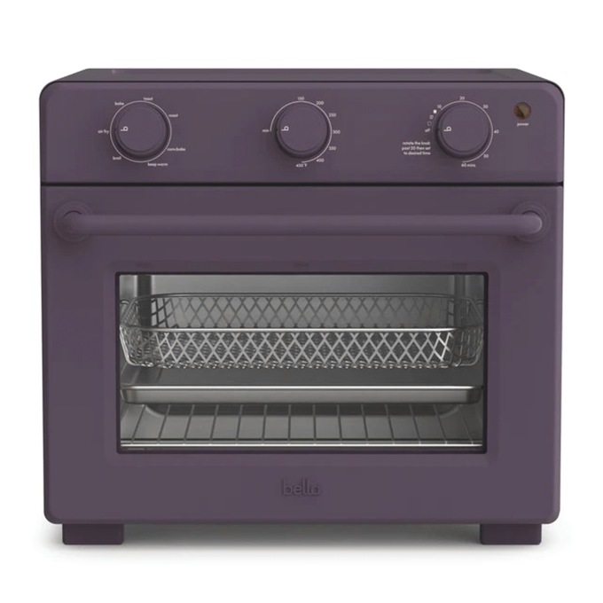 Bella 6-Slice Air Fry Toaster Oven, Plum, large