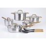 Oster Davinelle 12-Piece Stainless Steel Cookware Set, , large