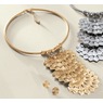 Vertical Drop Necklace and Earring Set, , large