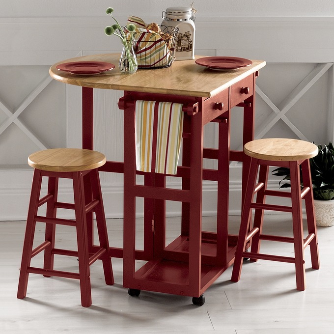 Kitchen Island With Stools Montgomery Ward Kitchen Island With Stools Montgomery, Red Kitchen Island With Stools