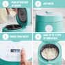 Greenlife 4-Cup Rice and Grains Cooker, Turquoise, large