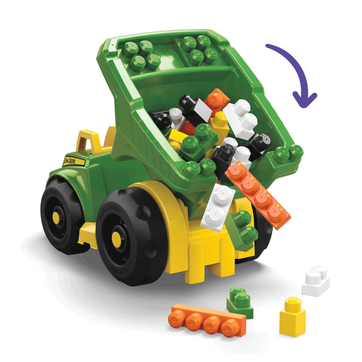 Mega Bloks John Deere Dump Truck Montgomery Ward