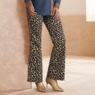 Leopard Flared-Leg Jean, , large