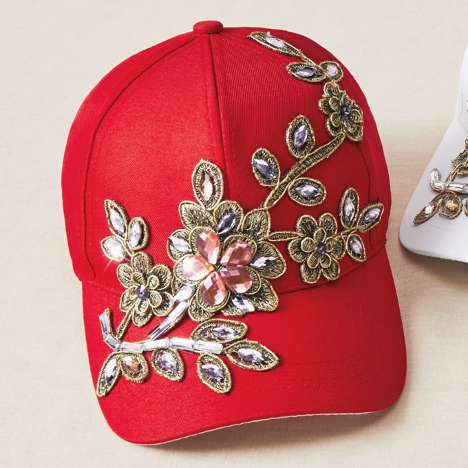 Embellished Baseball Cap, , large