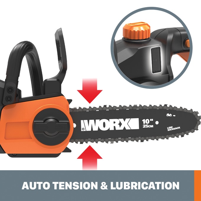 Worx 20V Power Share 10-Inch Cordless Pole/Chain Saw With Auto-Tension, , large