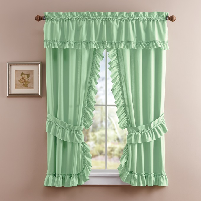 Mayfair Insert Valance, Soft Sage, large