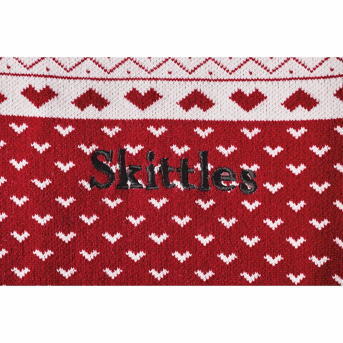 Personalized Heart Argyle Pet Sweater, , large