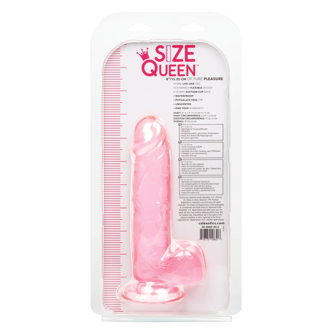 Size Queen 6” DIldo, , large
