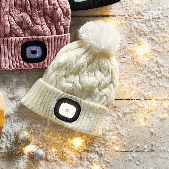 Night Scout Nova Pom Hat, Cream, large