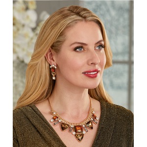 Smoky Crystal Topaz Necklace, , large