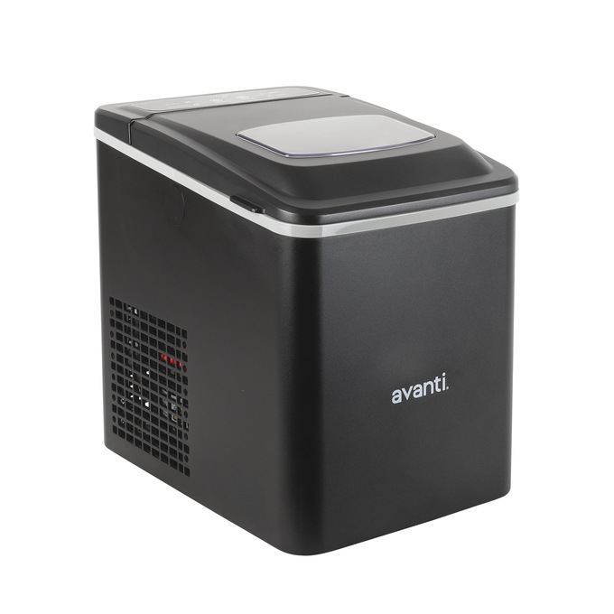 Avanti Compact Countertop 26-lb. Capacity Ice Maker with Self-Cleaning Mode, Black, large