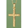 10K Gold Cross Pendant, , large