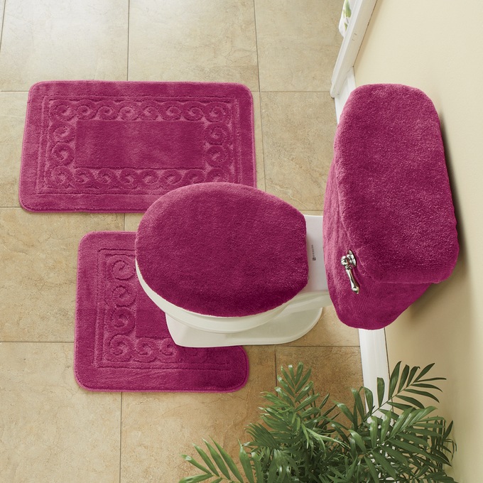 5 Piece Scroll Bath Rug Set Montgomery Ward