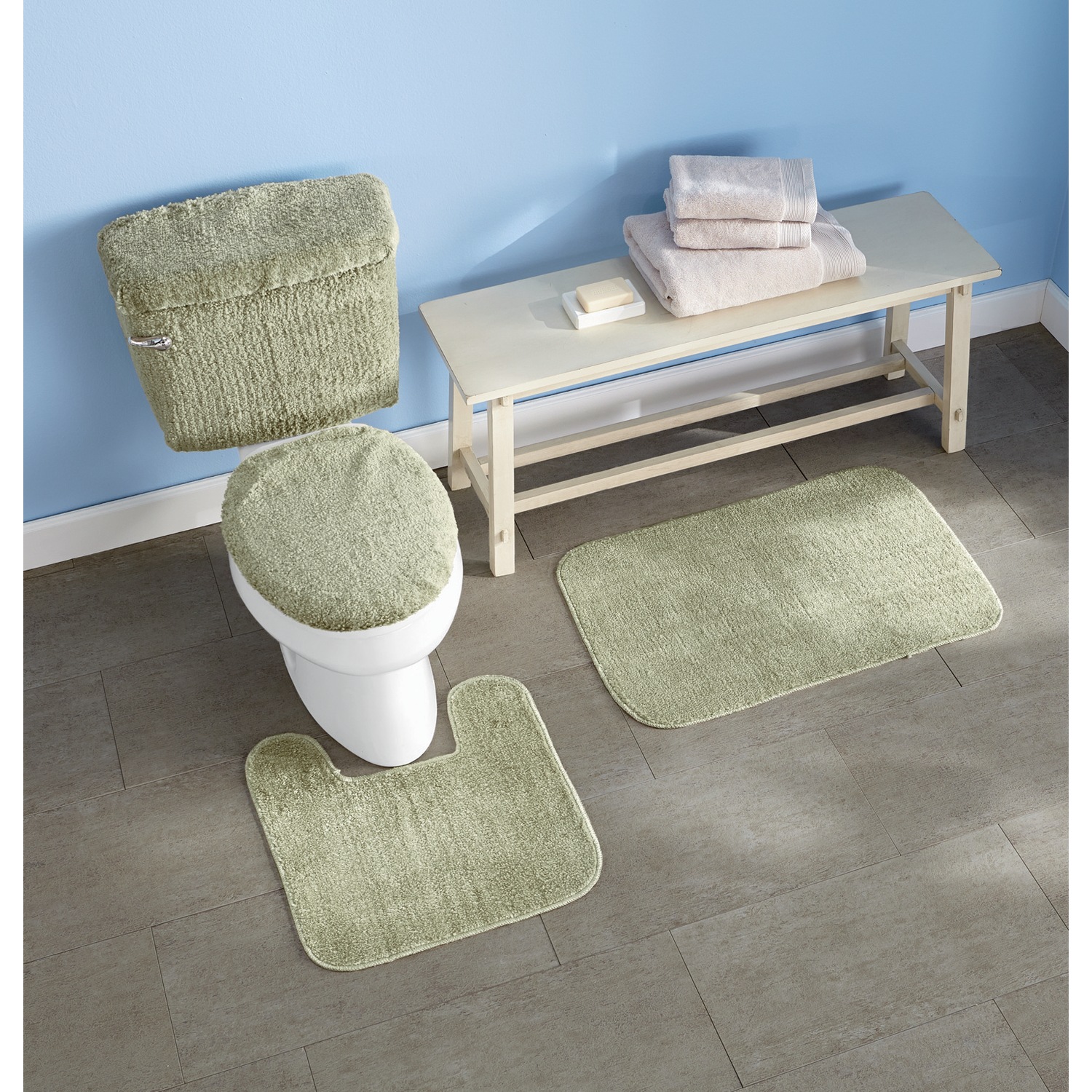 3 Piece And 5 Piece Bath Sets And Bath Carpet Montgomery Ward