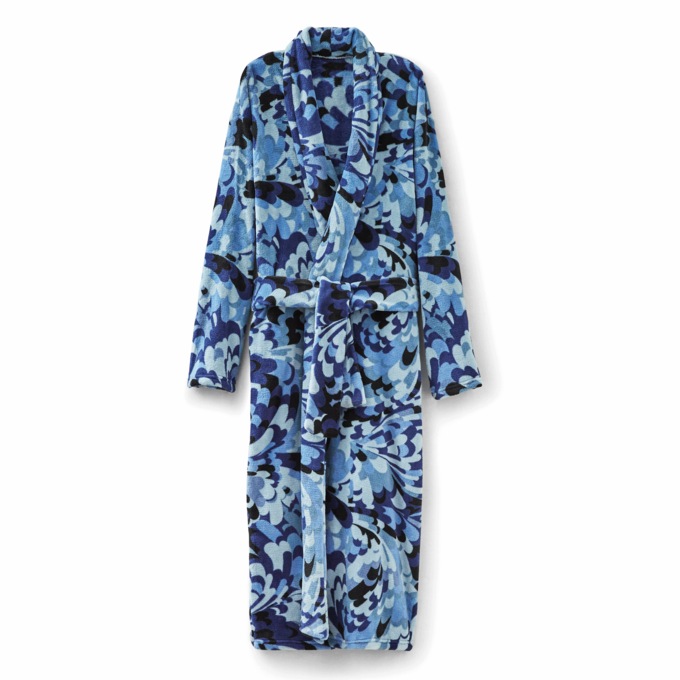 Fleece Bed Jacket &amp; Wrap Robe, , large
