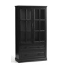Dawson Media Display Cabinet, Black, large