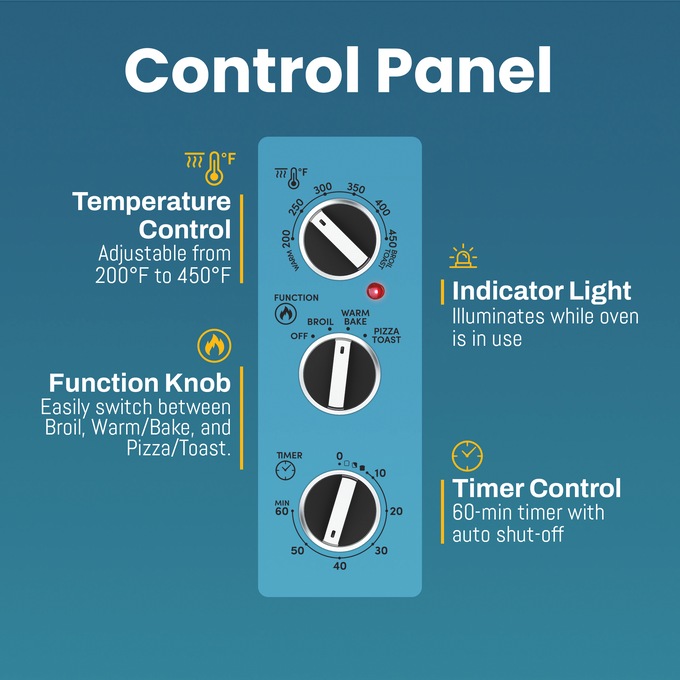 Elite Gourmet Double French Door Toaster Oven, , large