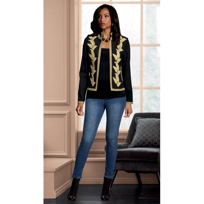 Elsa Embroidered Jacket, , large