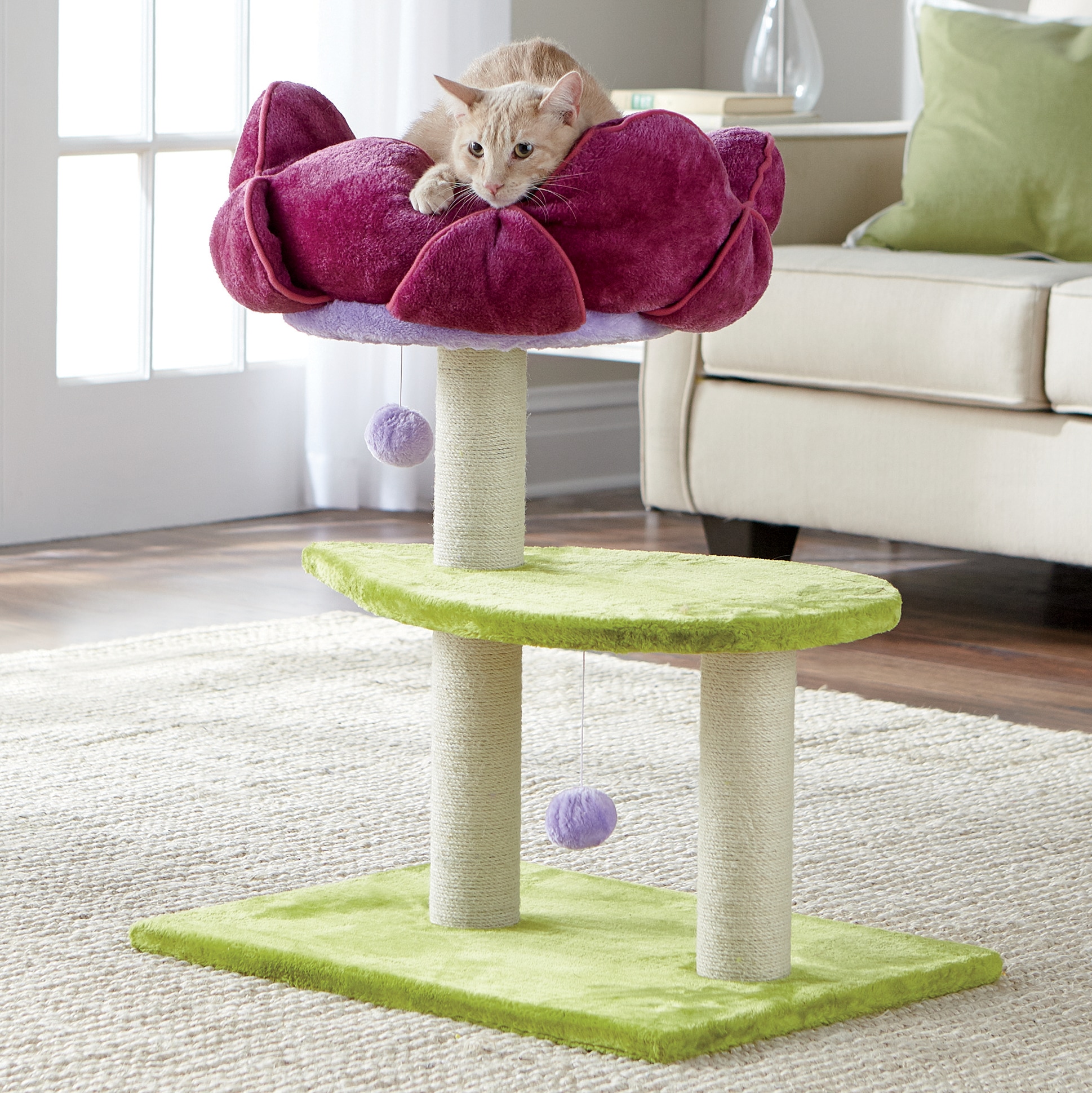 flower cat bed