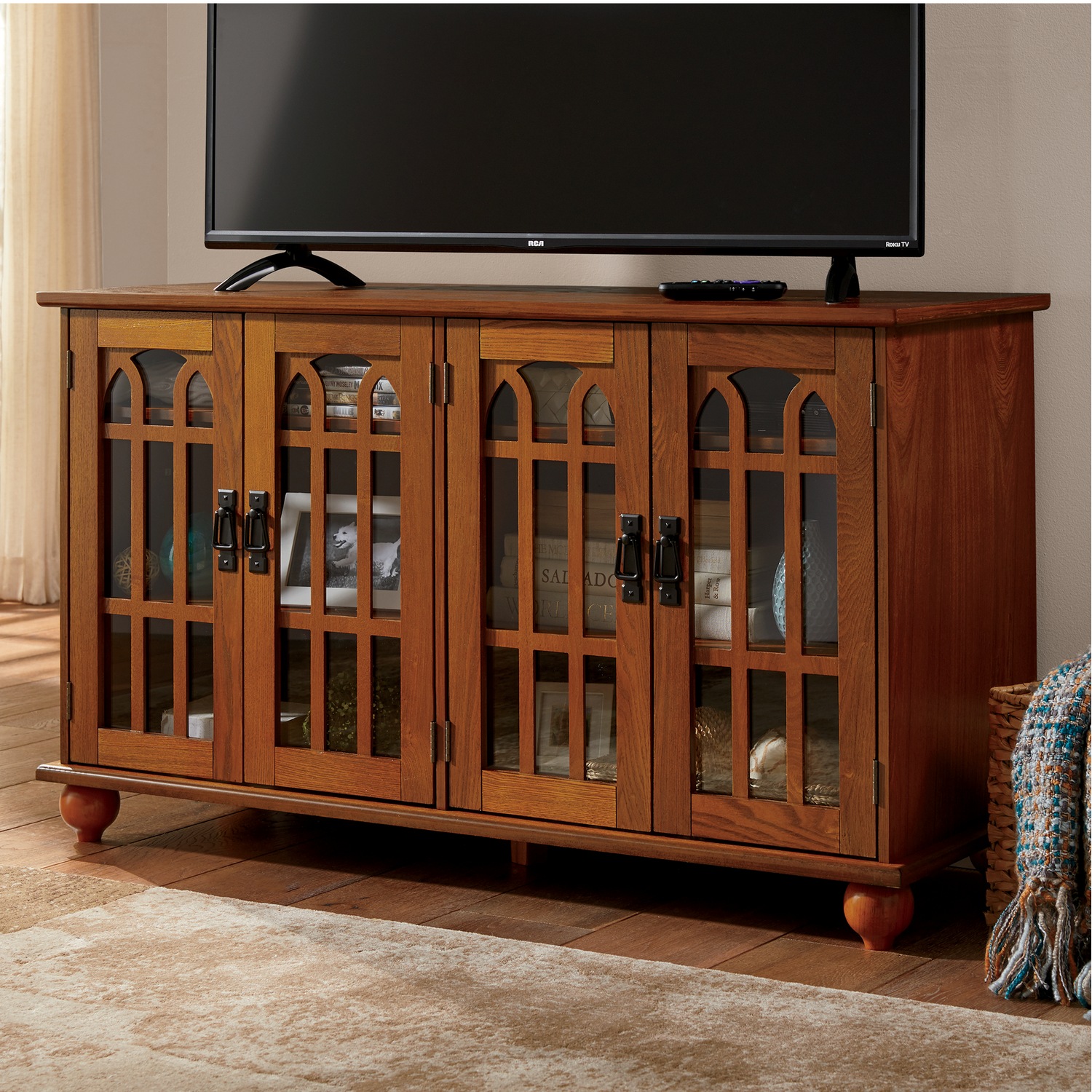 Arched Door Mission Style 4 Door Tv Stand Montgomery Ward Wood tv stand new model modern solid wood black color tv table stand. arched door mission style 4 door tv stand