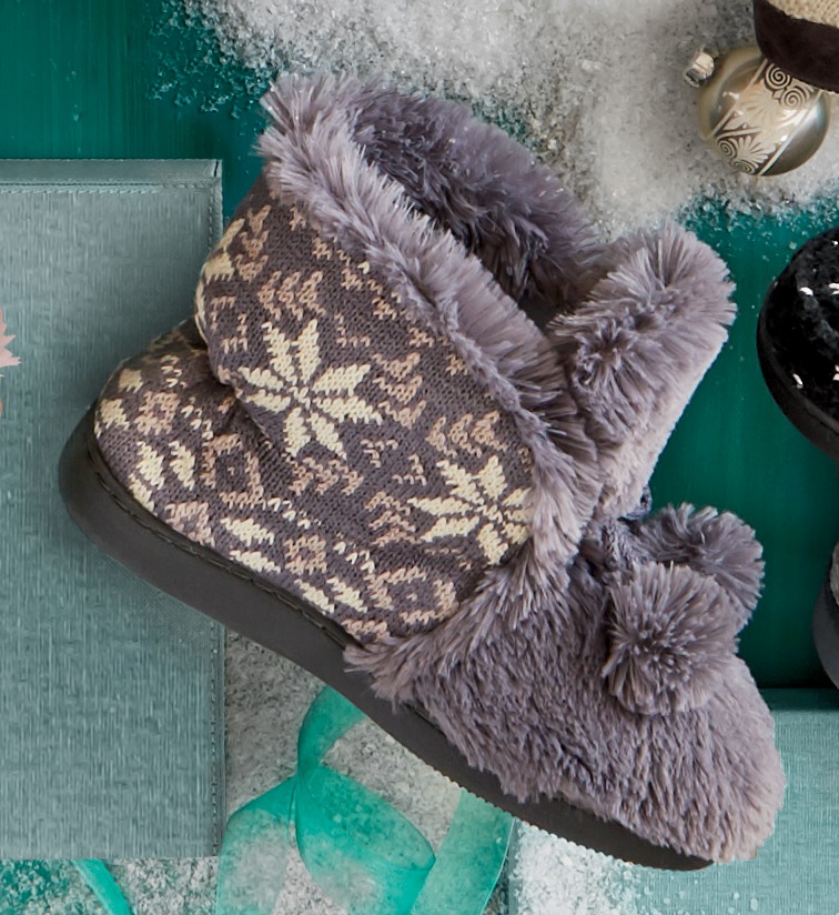 muk luks bootie slippers women's
