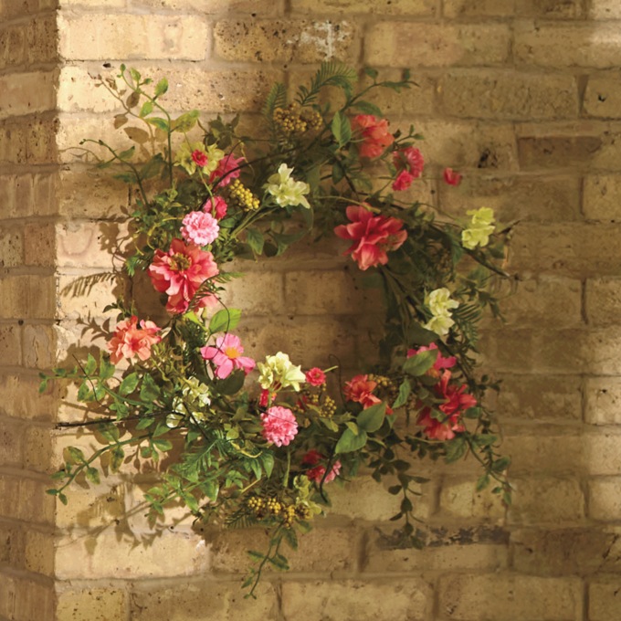 Cosmos and Berry Wreath, , large