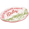 Dolly Parton Holiday Toile 12-Inch Oval Platter, , large
