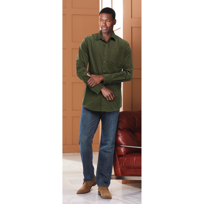 21-Wale Corduroy Shirt, , large