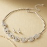 Crystal G-Link Necklace and Earring Set, , large