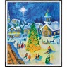 Novelty Sherpa Reversible Throw Christmas Scene, , large