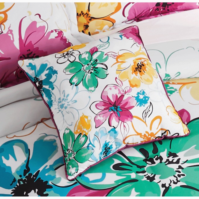 Color Connection Floral Accent Pillow, , large