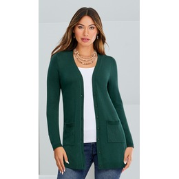 Jenna Boyfriend Cardigan, Green, large