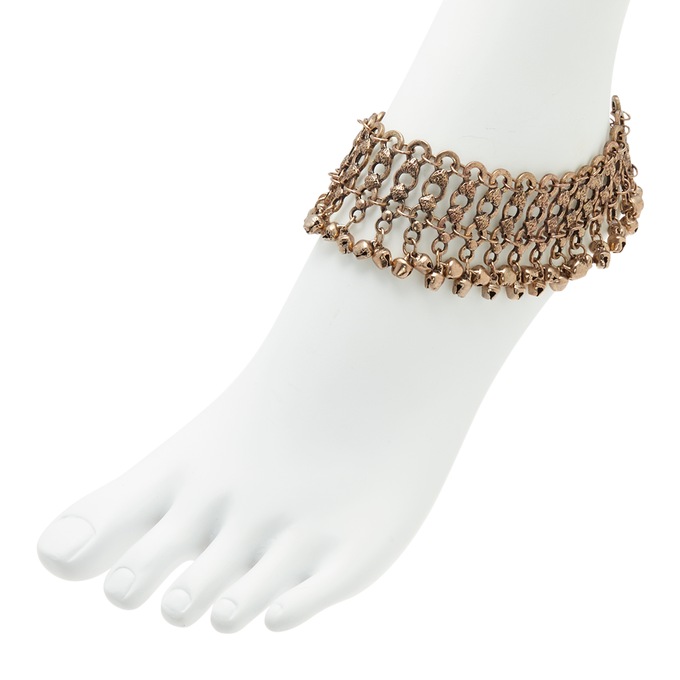 Ball Accented Ankle Bracelet, , large