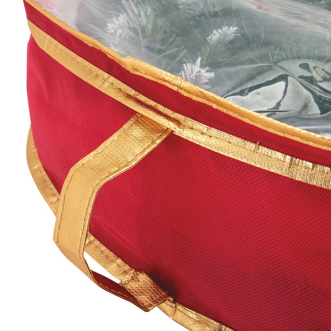 Simplify 2-Pack 24" Wreath Bag, Red, large