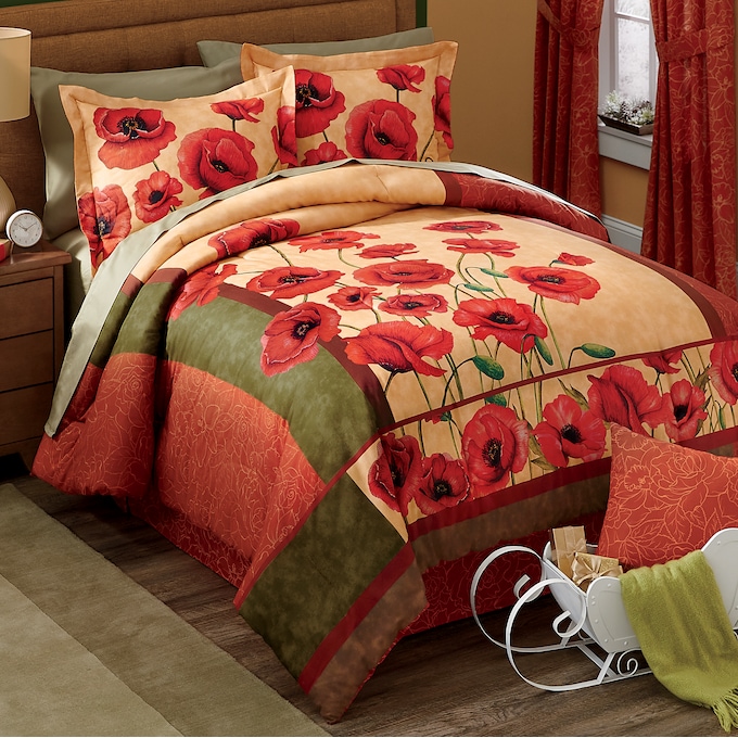 Tuscan Floral Comforter Set Montgomery Ward