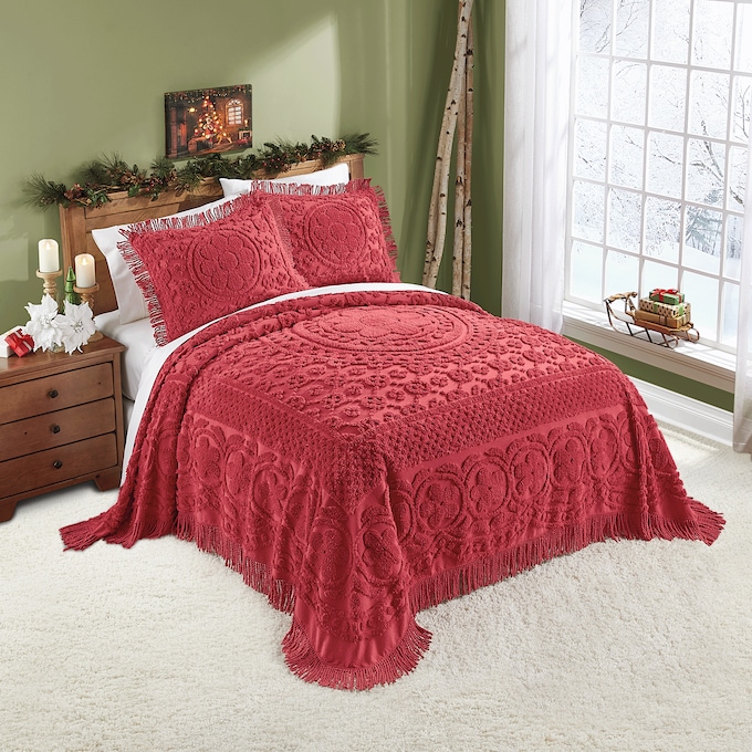 Emily Chenille Bedspread, , large