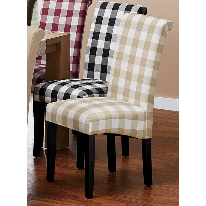 Buffalo plaid parsons chairs hotsell