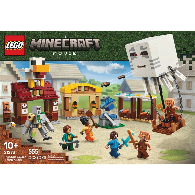 LEGO Minecraft The Ghast Balloon Village Attack, , large