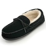 Women's Genuine Suede Moccasin with Faux-Fur Lining, , large